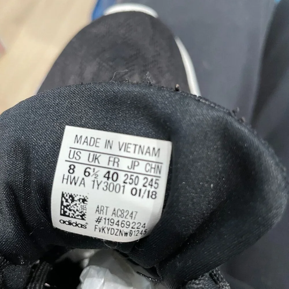 Adidas Women's Black Trainers SIZE 8 #40 - Picture 2 of 6